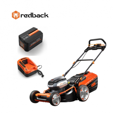 Noutati - Redback Pachet E148C+EP40+EC20 Masina de tuns gazon acumulatori 40V, 470mm, 60L ,acumulator 40V/4Ah, incarcator 40V/2A