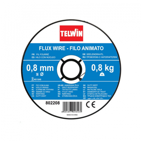Sarma sudura cu flux  Telwin 0.8 mm rola 0.8 kg - pentru sudura fara gaz [1]