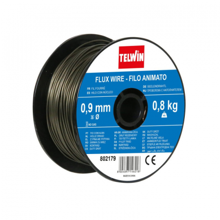 Sarma sudura MIG/MAG - Sarma sudura cu flux Telwin 0.9 mm rola 0.8 kg - pentru sudura fara gaz