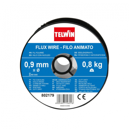 Sarma sudura cu flux Telwin 0.9 mm rola 0.8 kg - pentru sudura fara gaz [1]