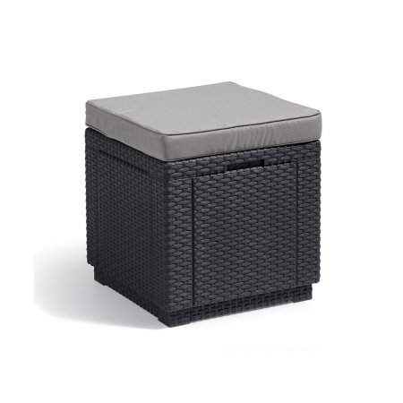 Scaune gradina - Scaun de terasa CUBE GRAP Grafit/ Gri Rece
