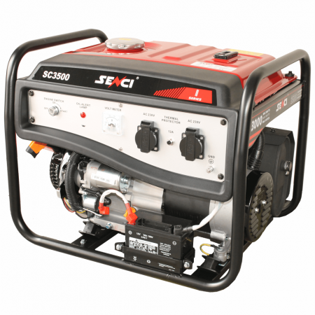 Generatoare electrice - SENCI SC-3500E-LITE Generator curent 3.0 kW, 230V, AVR, benzina, pornire electrica