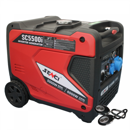 Generatoare Digitale - SENCI SC-5500i Generator digital invertor insonorizat 6 kW, 230V, AVR, benzina