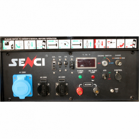SENCI SC15000 EVO-ATS Generator curent 13 kw, 230V, AVR, benzina, pornire electrica [3]