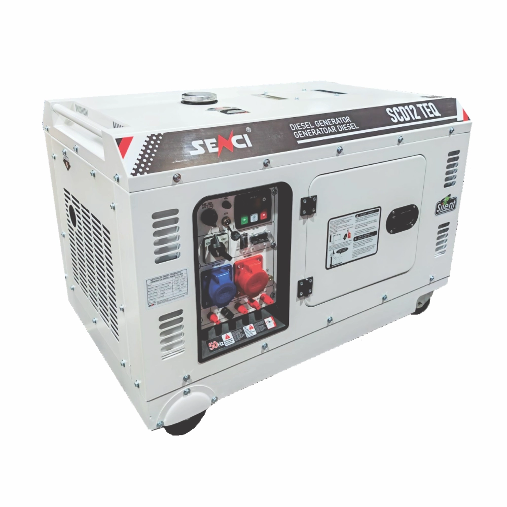 Generatoare Insonorizate - SENCI SCD12 TEQ Generator insonorizat, 10.0 kW /12.5kVA, 400/230V, motor Diesel, fara ATS