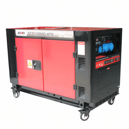 Noutati - SENCI SCD13000Q-3-ATS Generator insonorizat, 11 kW, 400V, AVR, Diesel, pornire electrica