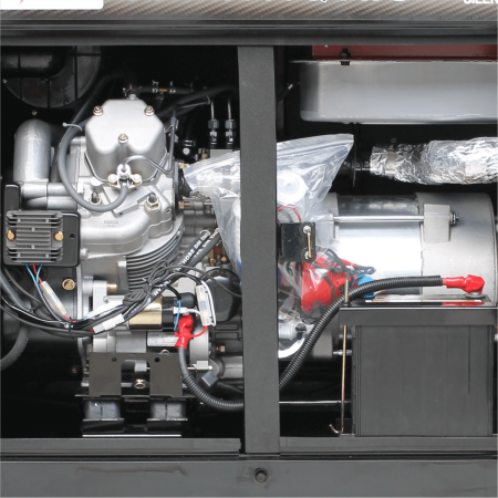 SENCI SCD13000Q-3-ATS Generator insonorizat, 11 kW, 400V, AVR, Diesel, pornire electrica [3]