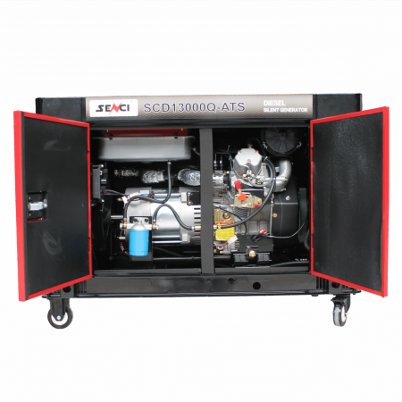 SENCI SCD13000Q-3-ATS Generator insonorizat, 11 kW, 400V, AVR, Diesel, pornire electrica [5]