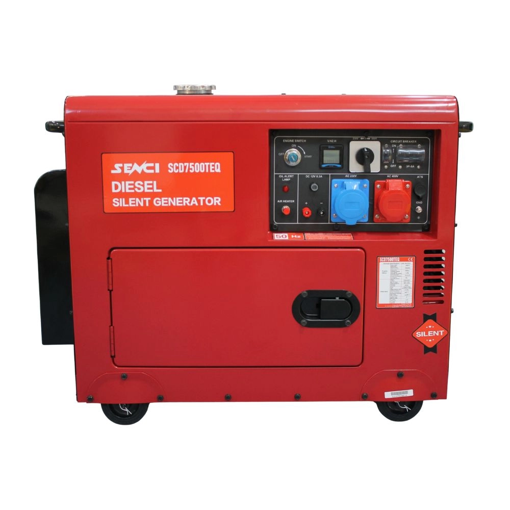 Generatoare Insonorizate - SENCI SCD7500 TEQ Generator insonorizat, 5.5 kW / 6.9 kVA, 400/230V, AVR, motor Diesel