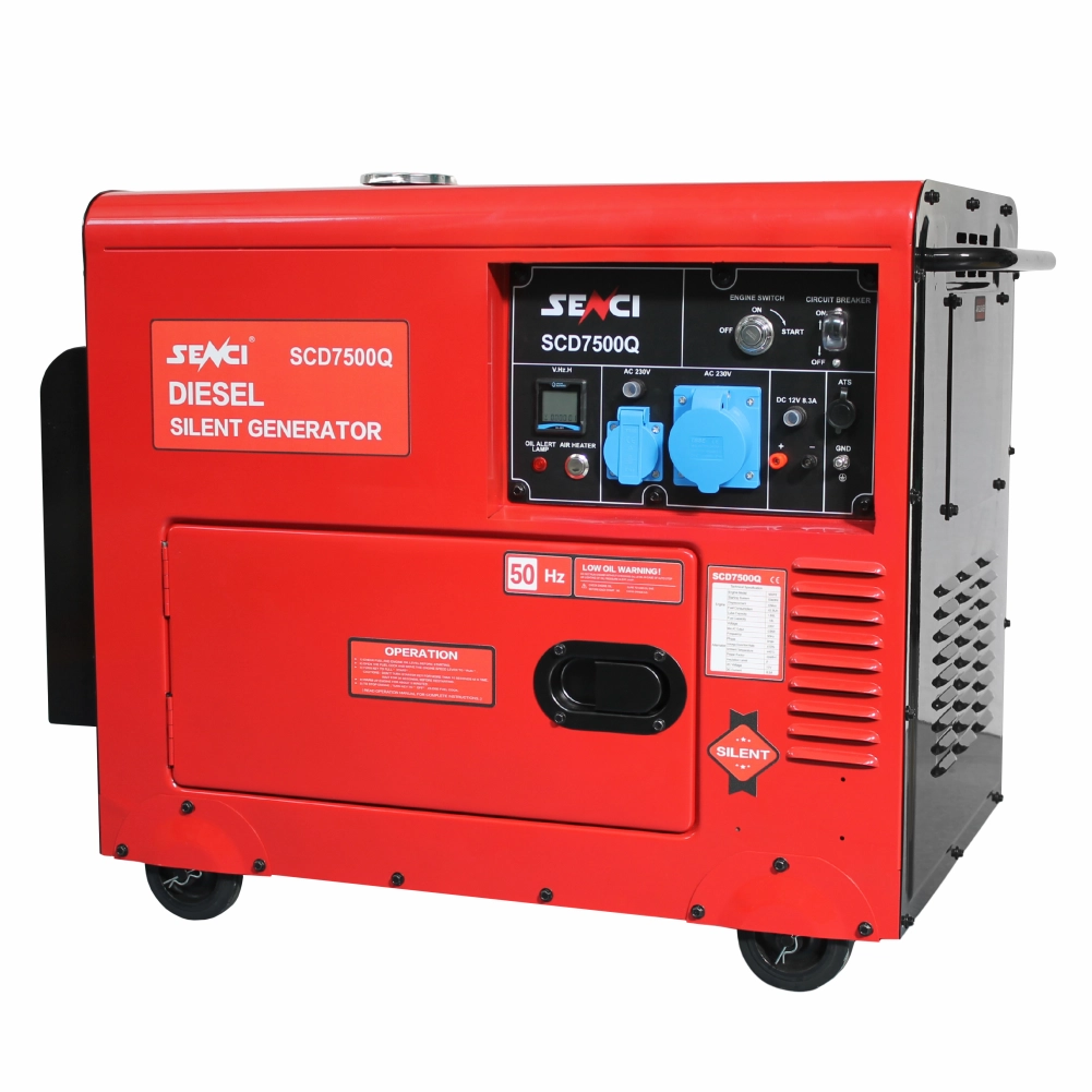 SENCI SCD7500QN ATS Generator insonorizat, 6.0 kVA, 230V, AVR, motor Diesel, ATS inclus [1]