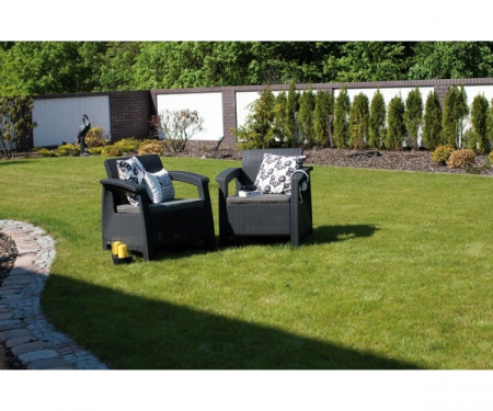 Set 2 fotolii de gradina Corfu Duo - Grafit/Gri Rece [3]