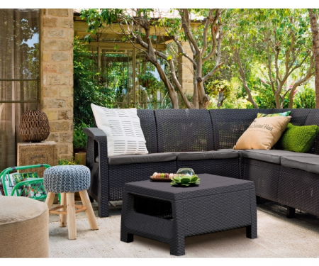 Set de gradina cu coltar - Corfu II Relax Grafit [4]
