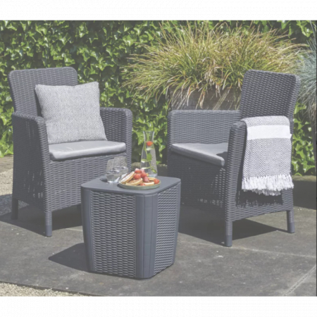 Set  Mobilier Cu Masa KETER TRENTON 2 Locuri Gri [2]