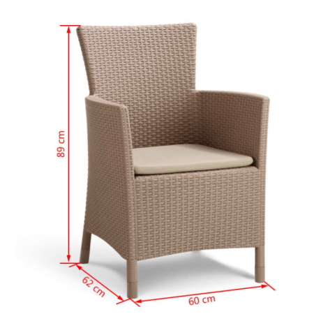 Set Mobilier de Balcon IOWA KETER Cappucino (Luzon Flat) [5]