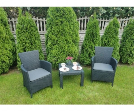 Set mobilier de balcon, Rosario Balcony, grafit [4]