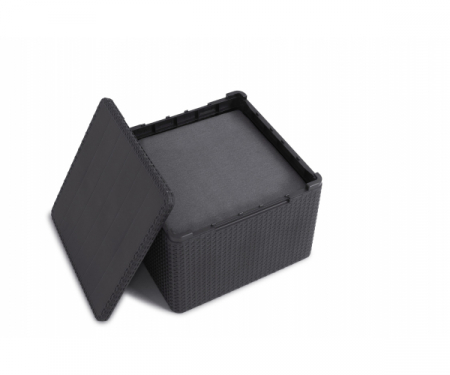 Set mobilier de gradina, Claire, ratan sintetic, grafit [5]