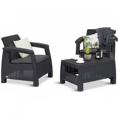 Set mobilier de gradina Corfu II Weekend Grafit/ Gri-rece [1]