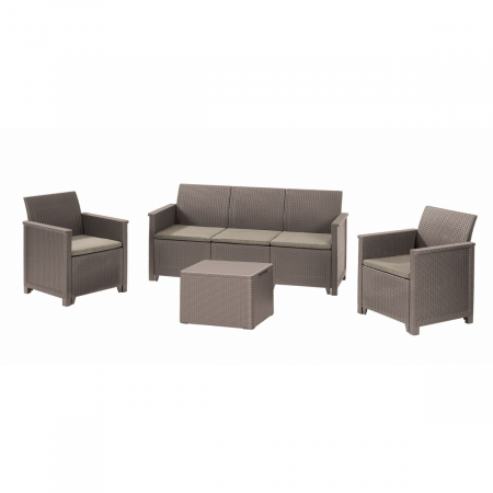 Set mobilier gradina - Set Mobilier De Gradina Cu Masa KETER ELODIE 5 Locuri Cappucino