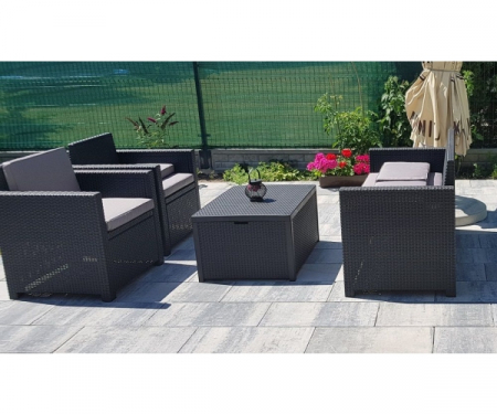 Set mobilier de gradina, Keter, Monaco Grafit/ Gri-rece [2]