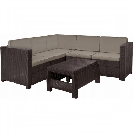 Set mobilier de terasa cu masuta de cafea - Provence Maro/Gri-taupe [1]