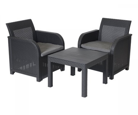 Set mobilier gradina - Set Mobilier KETER ROSALIE 2 Locuri Gri