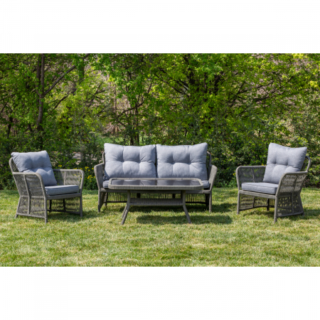 Mobilier - Set mobilier premium de gradina/terasa, Bury, ratan sintetic