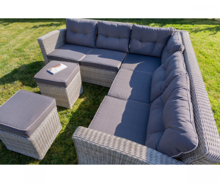 Set mobilier premium de gradina/terasa, Marbella, rattan sintetic [8]