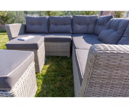 Set mobilier premium de gradina/terasa, Marbella, rattan sintetic [7]