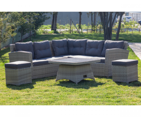 Set mobilier premium de gradina/terasa, Marbella, rattan sintetic [11]