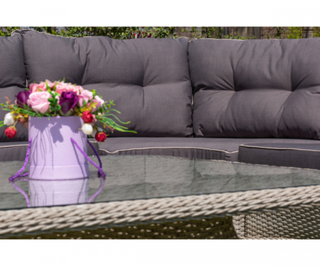 Set mobilier premium de terasa/gradina, Dublin, rattan [7]