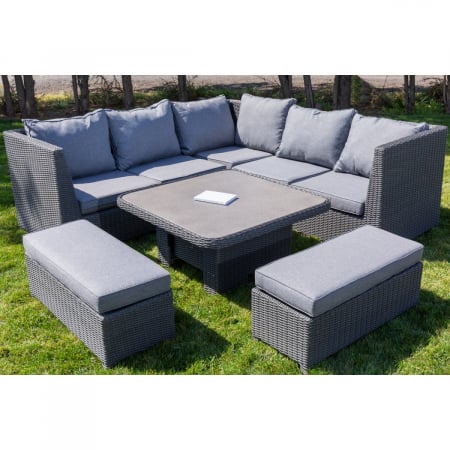 Set mobilier gradina - Set mobilier premium de terasa /gradina, Durham, rattan