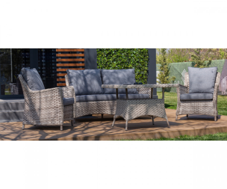 Set mobilier premium de terasa/gradina, Holan, ratan sintetic [3]