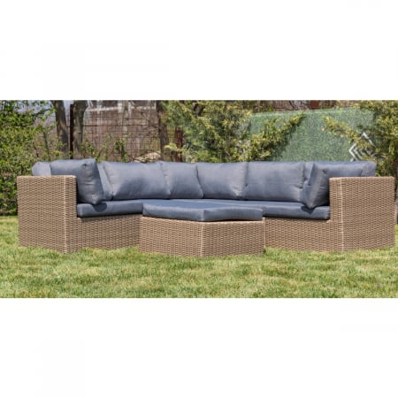 Mobilier - Set mobilier premium de terasa/gradina, Kansas, rattan