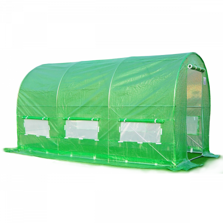 Solarii gradina - Solar gradina cu schelet metalic 3 x 2 m, verde
