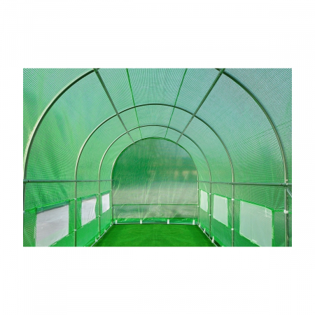 Solar/ sera gradina cu schelet metalic 6 x 3 m, verde [8]