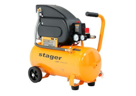 Compresoare angrenare directa - Stager Air 20D24 compresor aer, 24L, 8bar, 200L/min, monofazat, angrenare directa