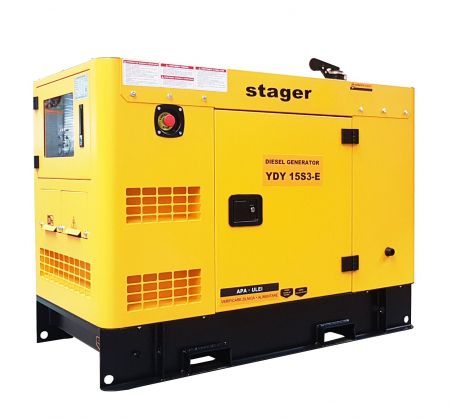 Noutati - Stager YDY15S3-E Generator insonorizat 15kVA, 19A, 1500rpm, trifazat, diesel