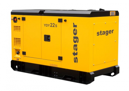 Stager YDY22S Generator insonorizat 22kVA, 87A, 1500rpm, monofazat, diesel [2]