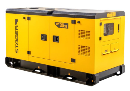 Generatoare Industriale - Stager YDY35S3 Generator insonorizat 35kVA, 46A, 1500rpm, trifazat, diesel