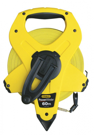 Masura si control - Stanley 2-34-775 Ruleta deschisa powerwinder cu banda din fibra de sticla 60m x 12,7 mm