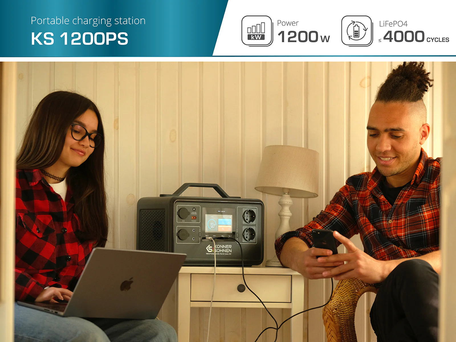 Konner & Sohnen KS 1200PS Stație de încărcare portabilă [9]