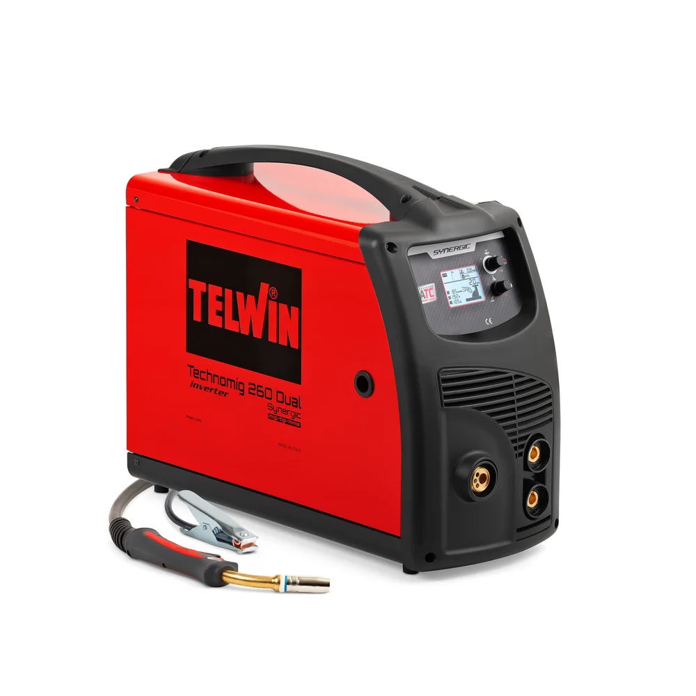 Aparate de sudura MIG-MAG (cu sarma) - TECHNOMIG 260 DUAL SYNERGIC - Aparat de sudura TELWIN tip MIG-MAG