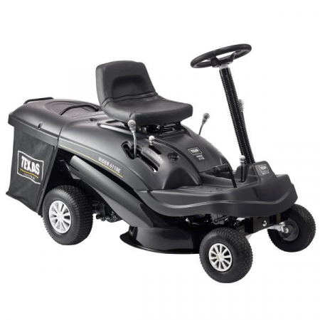 Masini de tuns gazon - Texas Rider 6110E Tractor pentru tuns gazon, 6.4CP, latime lucru 61cm, inaltime taiere 35-75mm, 150L, benzina,  4.6km/h, electric, reglaj central