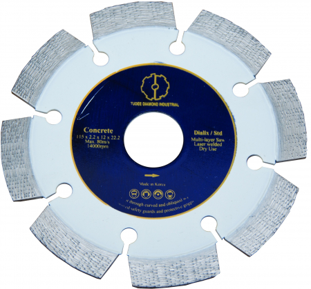 Discuri diamantate - Tudee 115x22.2mm, Disc diamantat debitare beton dur armat