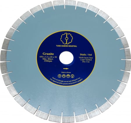 Discuri diamantate - Tudee 400x50x12mm, Disc diamantat debitare granit, Dialix, standard