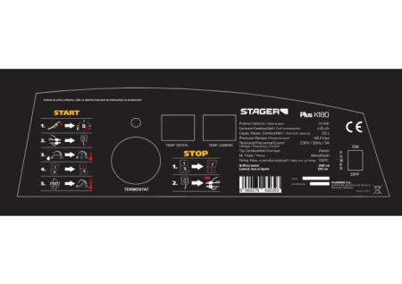 Stager PLUS-K180 Tun de aer cald, ardere directa, 51kW, motorina, 230V, 1060mc [6]