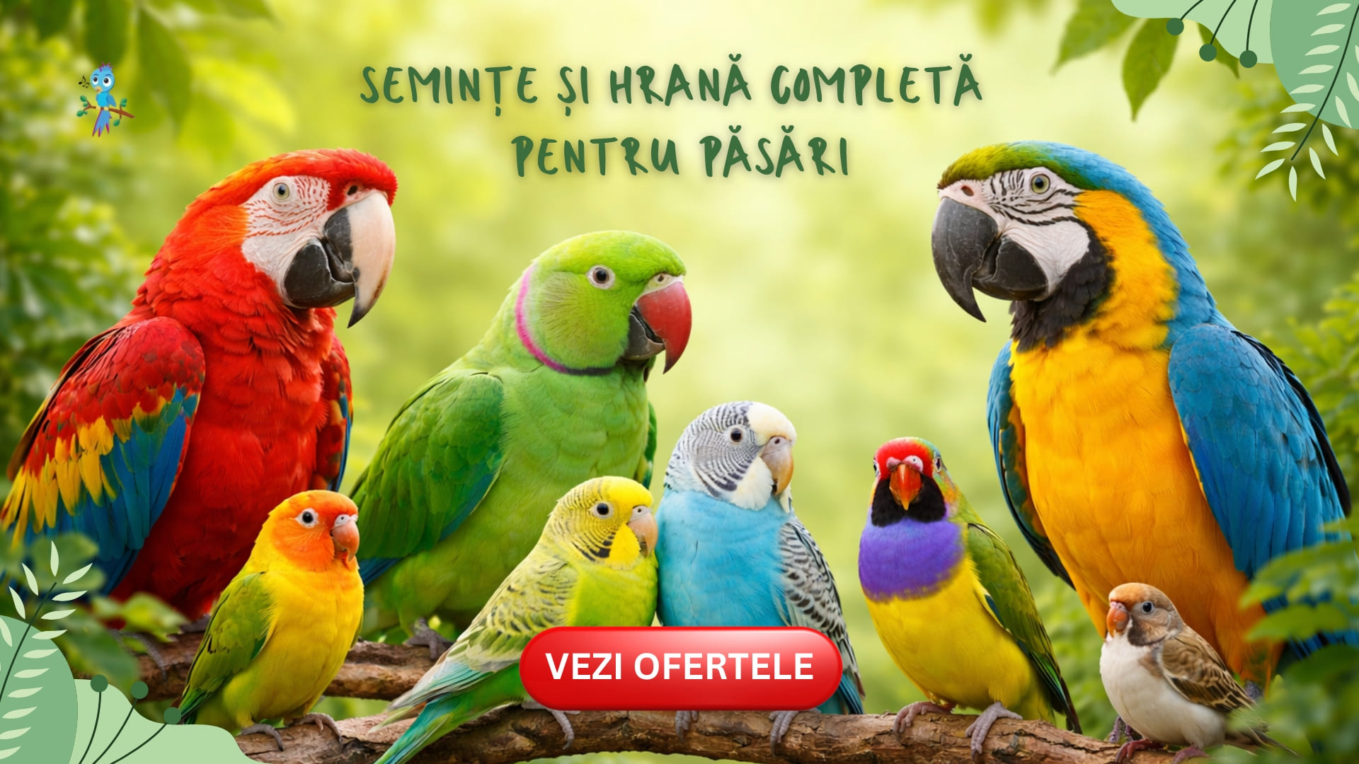 tot ce trebuie să știi despre ingrijirea  papagalilor