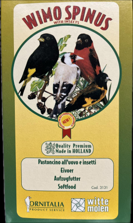 Seminte si hrana pentru pasari-Hrana pentru canari si pasari exotice - Pastoncino Ornitalia pentru scatii si sticleti 1kg-hrana moale pentru reproducere si cresterea puilor (vidat)