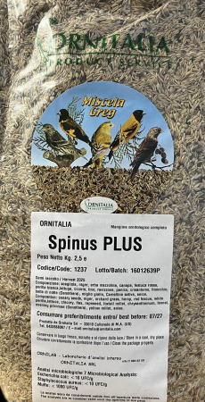 Seminte si hrana pentru pasari-Hrana pentru canari si pasari exotice - Amestec Seminte Ornitalia  Spinus Plus Hrana Completă pentru Carduelide Mici 2,5kg