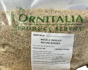 Amestec  Semințe Ornitalia pentru papagali talie mică și mijlocie Perusi, Nimfe 3,5kg [1]